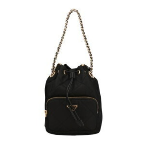 Prada Shoulder Bag Triangle Black V TOO NERO - Picture 1 of 8